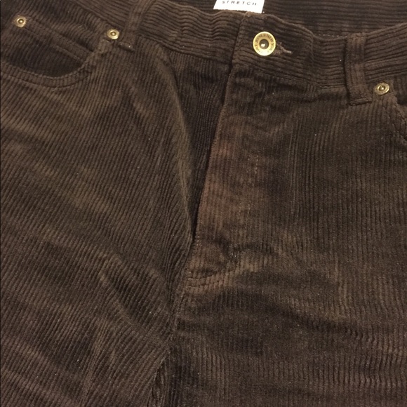 Woman Straight Leg Suede-like Corduroy Pants💫